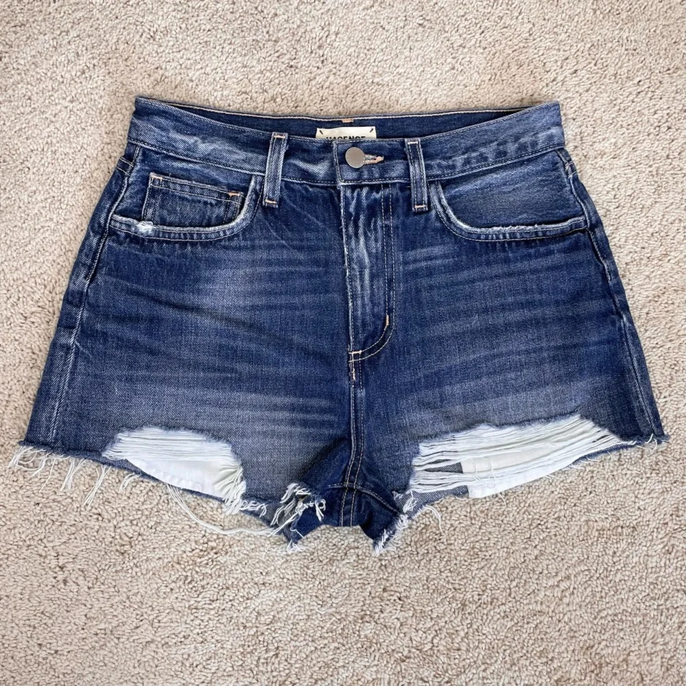 L'agence Marilyn High Rise Denim Short in Newberry - Picture 12 of 17